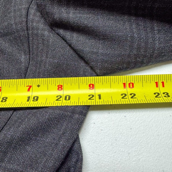 James Campbell Blazer Mens 42R Charcoal Plaid Wool Filarte Lanificio Sport Coat - Picture 10 of 14